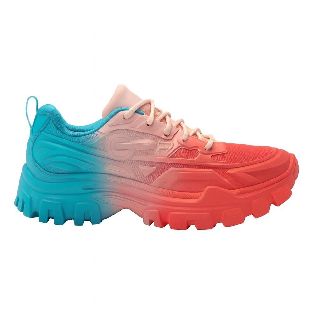 Dream Pairs Rainbow Pink & Blue Gradient Sneakers Unisex Size 10 W/ 8.5 M NWT